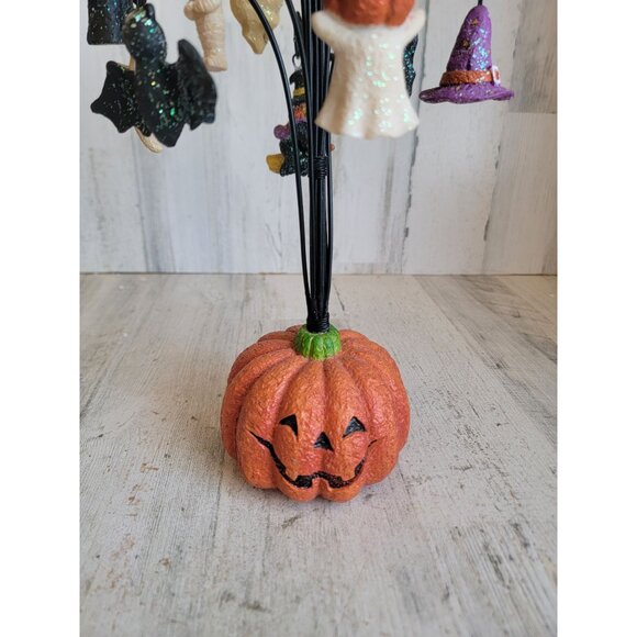 Halloween miniature ornament pumpkin tree Halloween witch ghost - Picture 3 of 9